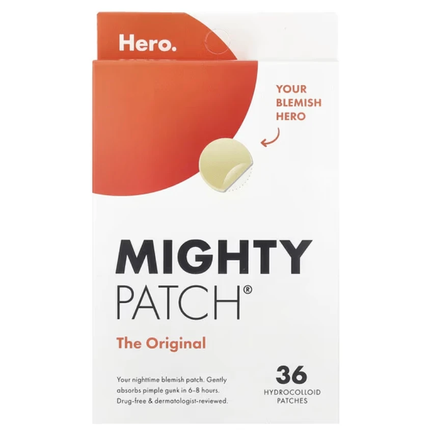 لاصقات حبوب البشرة, عدد 36 قطعة لاصقة, Hero Cosmetics